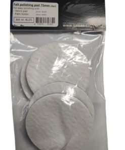 Polierscheibe aus weichem Filz mit Klettverschluss 75mm (4er Set)